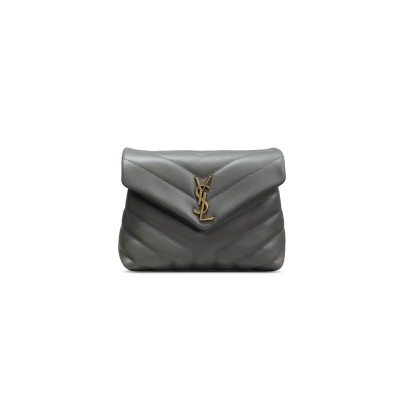 YSL TOY LOULOU SHOULDER BAG IN QUILTED LEATHER 467072 (20*14*7cm)